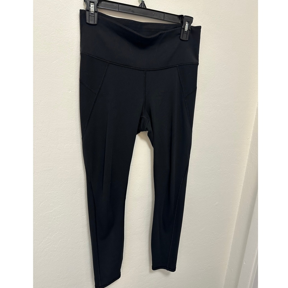 Athleta Black High Rise Workout Leggings Pockets Athletic Activewear, Size Small - Picture 5 of 7